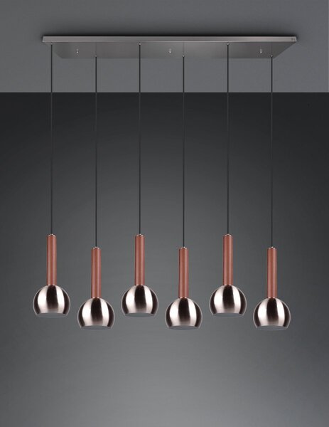 Φωτιστικό Κρεμαστό Cinque CILIANA 316300607 Νίκελ ματ (Nickel Mat- Satin)
