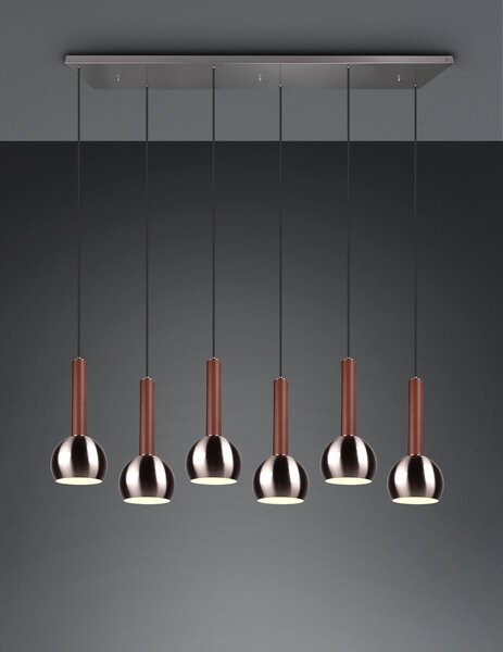 Φωτιστικό Κρεμαστό Cinque CILIANA 316300607 Νίκελ ματ (Nickel Mat- Satin)