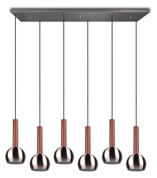 Φωτιστικό Κρεμαστό Cinque CILIANA 316300607 Νίκελ ματ (Nickel Mat- Satin)
