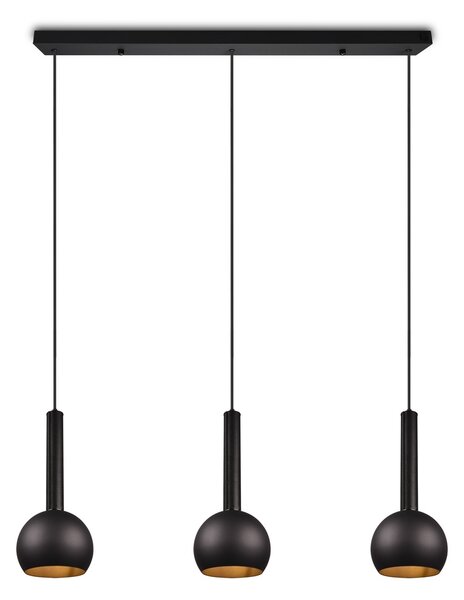 Φωτιστικό Κρεμαστό Cinque CILIANA 316300332 Μαύρο Ματ (Black Mat)