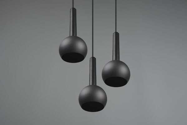 Φωτιστικό Κρεμαστό Cinque CILIANA 316330332 Μαύρο Ματ (Black Mat)