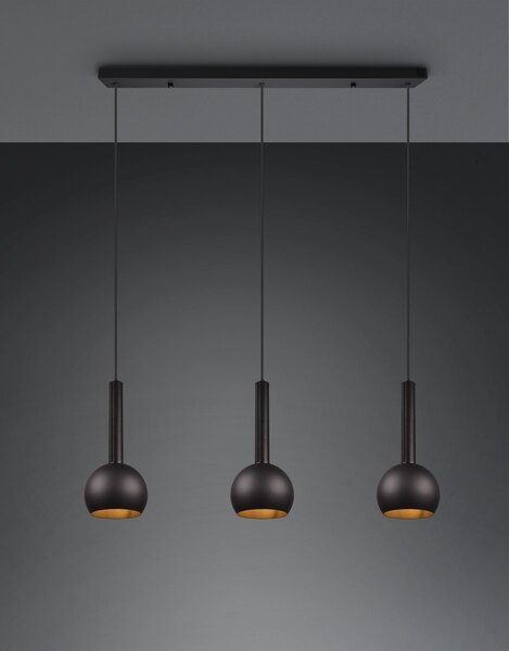 Φωτιστικό Κρεμαστό Cinque CILIANA 316300332 Μαύρο Ματ (Black Mat)
