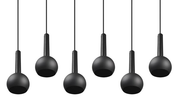 Φωτιστικό Κρεμαστό Cinque CILIANA 316300632 Μαύρο Ματ (Black Mat)