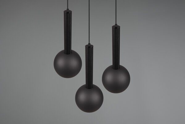 Φωτιστικό Κρεμαστό Cinque CILIANA 316330332 Μαύρο Ματ (Black Mat)