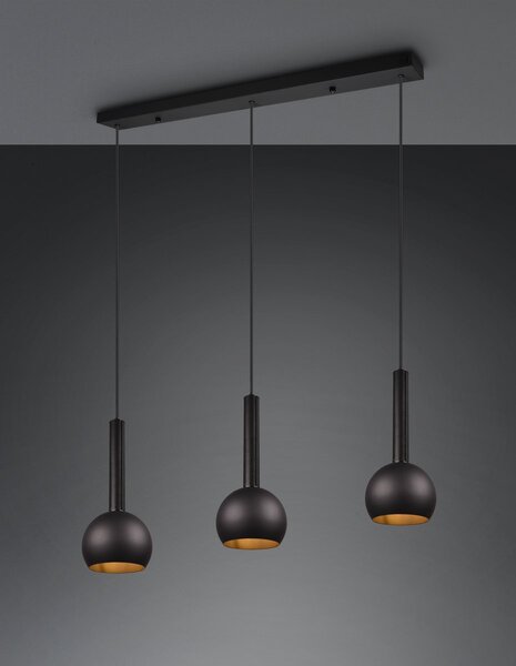 Φωτιστικό Κρεμαστό Cinque CILIANA 316300332 Μαύρο Ματ (Black Mat)
