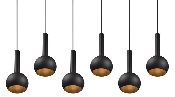 Φωτιστικό Κρεμαστό Cinque CILIANA 316300632 Μαύρο Ματ (Black Mat)