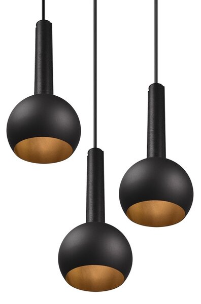 Φωτιστικό Κρεμαστό Cinque CILIANA 316330332 Μαύρο Ματ (Black Mat)