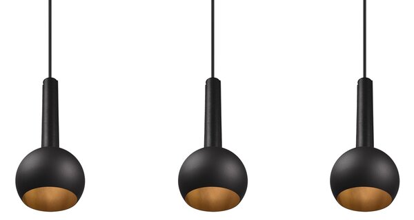 Φωτιστικό Κρεμαστό Cinque CILIANA 316300332 Μαύρο Ματ (Black Mat)