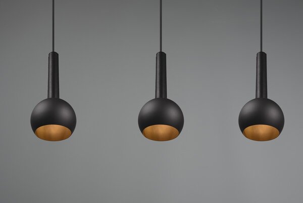 Φωτιστικό Κρεμαστό Cinque CILIANA 316300332 Μαύρο Ματ (Black Mat)