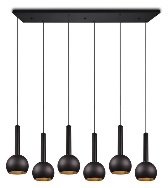 Φωτιστικό Κρεμαστό Cinque CILIANA 316300632 Μαύρο Ματ (Black Mat)