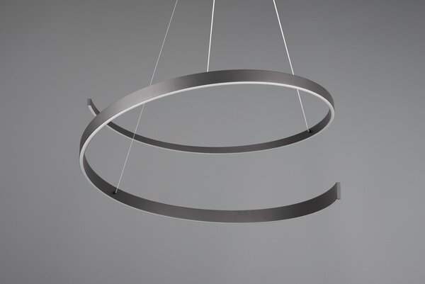 Φωτιστικό Κρεμαστό Cinque CINARDI 346110132 Μαύρο Ματ (Black Mat) 2000 - 4000K