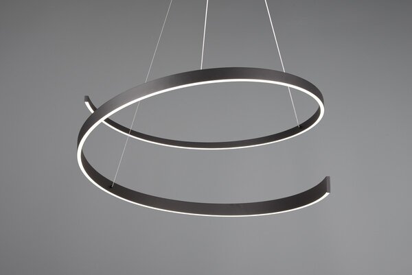 Φωτιστικό Κρεμαστό Cinque CINARDI 346110132 Μαύρο Ματ (Black Mat) 2000 - 4000K