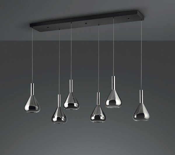 Φωτιστικό Κρεμαστό Cinque CIPERA 345010632 Μαύρο Ματ (Black Mat) 2000 - 4000K