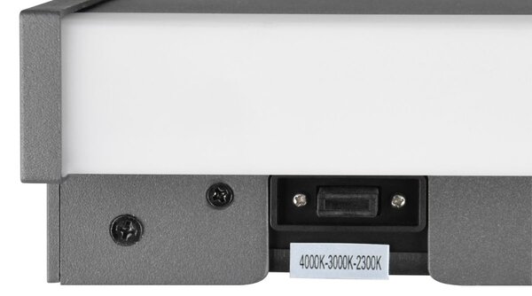 Φωτιστικό Επίτοιχο Trio Lighting DAWSON 246360342 Ανθρακί (Anthracite) 2300+3000+4000K