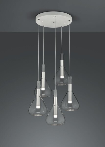 Φωτιστικό Κρεμαστό Cinque CIPERA 345030531 Λευκό Ματ (White Mat) 2000 - 4000K