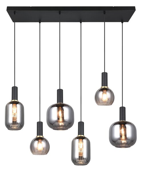 Φωτιστικό Κρεμαστό Trio Lighting DIVA 319800632 Μαύρο Ματ (Black Mat)