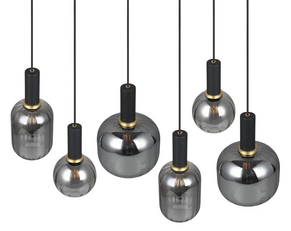 Φωτιστικό Κρεμαστό Trio Lighting DIVA 319800632 Μαύρο Ματ (Black Mat)