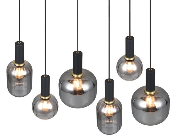 Φωτιστικό Κρεμαστό Trio Lighting DIVA 319800632 Μαύρο Ματ (Black Mat)