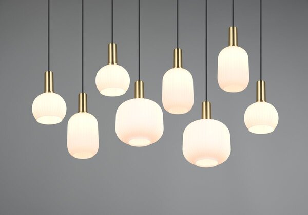 Φωτιστικό Κρεμαστό Trio Lighting DIVA 319800808 Ορειχαλκωμένο Ματ (Brass Mat)
