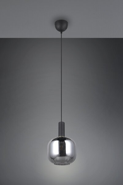 Φωτιστικό Κρεμαστό Trio Lighting DIVA 319800132 Μαύρο Ματ (Black Mat)