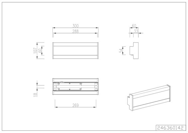 Φωτιστικό Επίτοιχο Trio Lighting DAWSON 246360142 Ανθρακί (Anthracite) 2300+3000+4000K