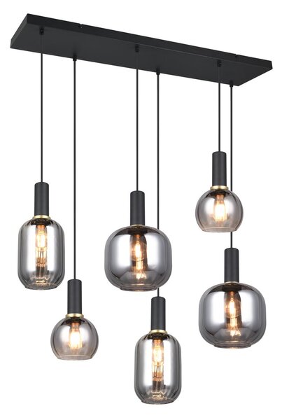 Φωτιστικό Κρεμαστό Trio Lighting DIVA 319800632 Μαύρο Ματ (Black Mat)