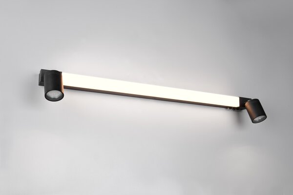 Φωτιστικό Επίτοιχο Trio Lighting ENRICO 281479332 Μαύρο Ματ (Black Mat) 2300+3000+4000K