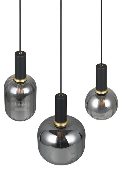 Φωτιστικό Κρεμαστό Trio Lighting DIVA 319830332 Μαύρο Ματ (Black Mat)