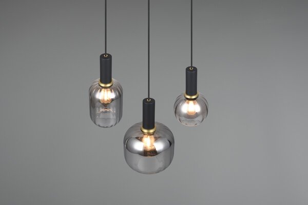 Φωτιστικό Κρεμαστό Trio Lighting DIVA 319830332 Μαύρο Ματ (Black Mat)