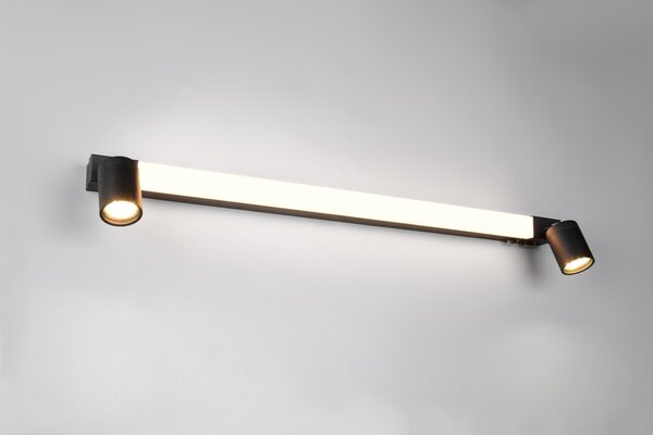 Φωτιστικό Επίτοιχο Trio Lighting ENRICO 281479332 Μαύρο Ματ (Black Mat) 2300+3000+4000K
