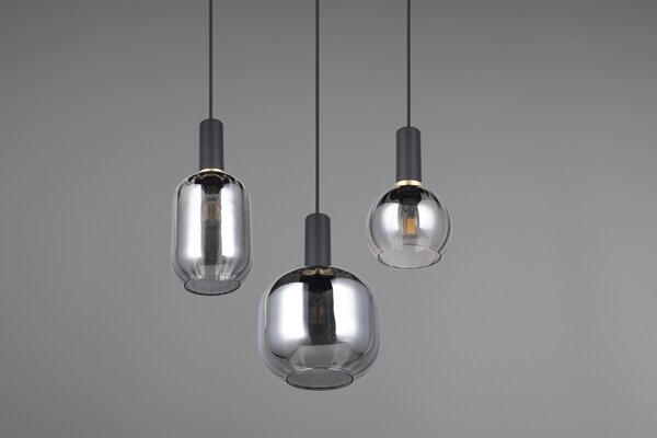 Φωτιστικό Κρεμαστό Trio Lighting DIVA 319830332 Μαύρο Ματ (Black Mat)