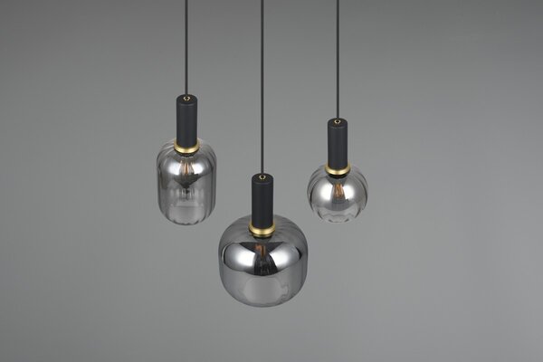 Φωτιστικό Κρεμαστό Trio Lighting DIVA 319830332 Μαύρο Ματ (Black Mat)