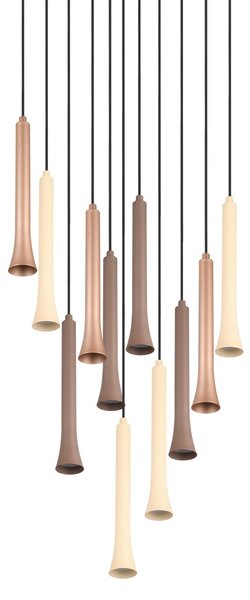 Φωτιστικό Κρεμαστό Trio Lighting FIATO 352091117 Μαύρο Ματ (Black Mat) 2300+3000+4000K