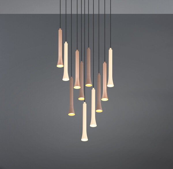 Φωτιστικό Κρεμαστό Trio Lighting FIATO 352091117 Μαύρο Ματ (Black Mat) 2300+3000+4000K