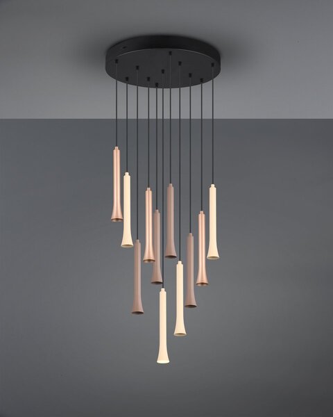 Φωτιστικό Κρεμαστό Trio Lighting FIATO 352091117 Μαύρο Ματ (Black Mat) 2300+3000+4000K