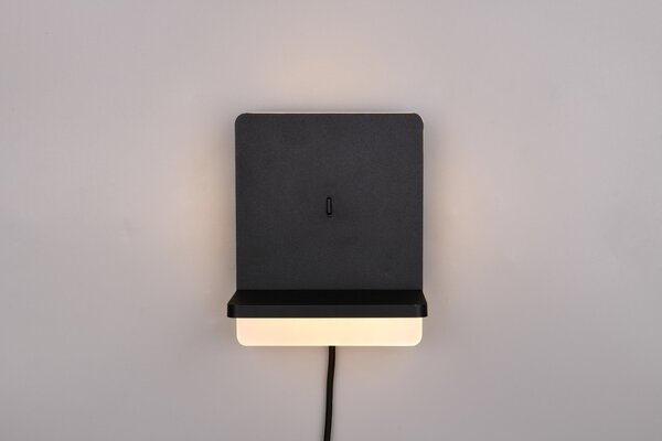 Φωτιστικό Επίτοιχο Trio Lighting FAIRFIELD 248670132 Μαύρο Ματ (Black Mat) 3000K