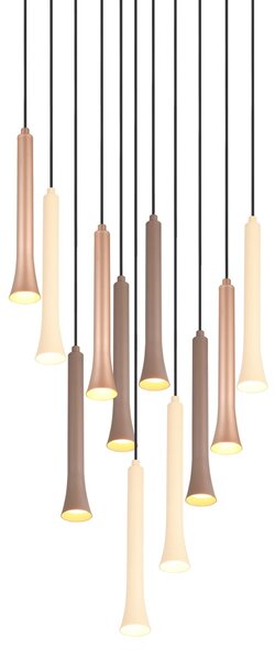 Φωτιστικό Κρεμαστό Trio Lighting FIATO 352091117 Μαύρο Ματ (Black Mat) 2300+3000+4000K