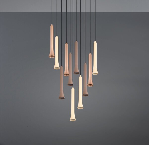 Φωτιστικό Κρεμαστό Trio Lighting FIATO 352091117 Μαύρο Ματ (Black Mat) 2300+3000+4000K