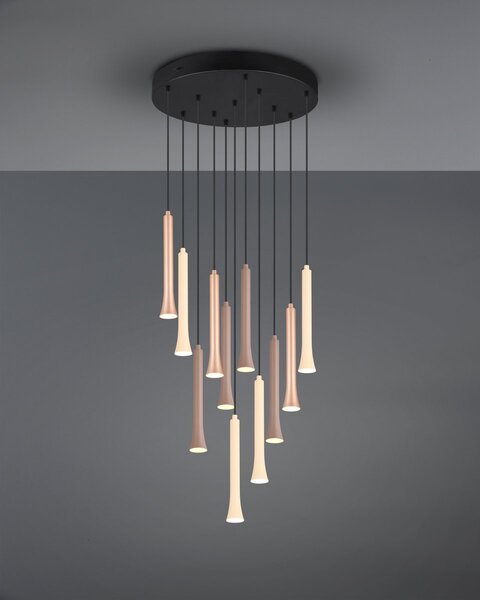 Φωτιστικό Κρεμαστό Trio Lighting FIATO 352091117 Μαύρο Ματ (Black Mat) 2300+3000+4000K