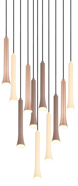 Φωτιστικό Κρεμαστό Trio Lighting FIATO 352091117 Μαύρο Ματ (Black Mat) 2300+3000+4000K