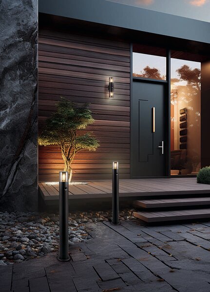 Φωτιστικό Επίτοιχο Trio Lighting HOOSIC 222260232 Μαύρο Ματ (Black Mat)