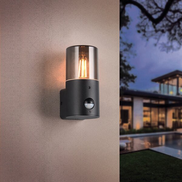 Φωτιστικό Επίτοιχο Trio Lighting HOOSIC 222260132 Μαύρο Ματ (Black Mat)