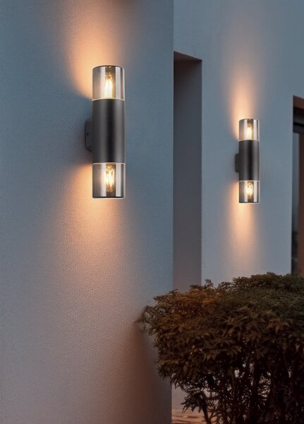 Φωτιστικό Επίτοιχο Trio Lighting HOOSIC 224060232 Μαύρο Ματ (Black Mat)