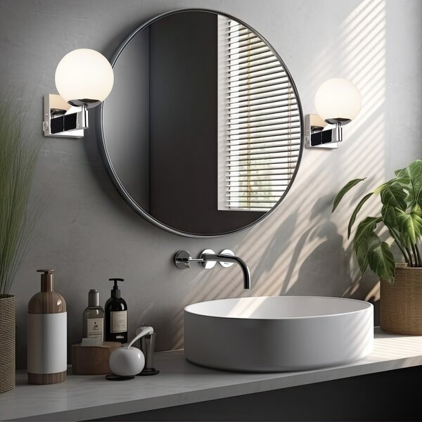 Φωτιστικό Επίτοιχο Trio Lighting KULA 284270106 Χρώμιο (Chrome)