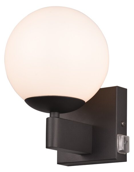 Φωτιστικό Επίτοιχο Trio Lighting KULA 284270132 Μαύρο Ματ (Black Mat)