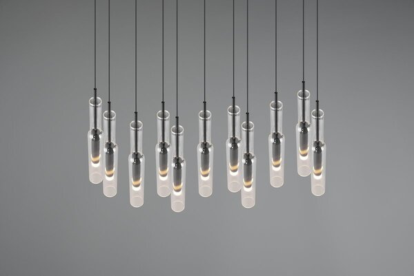 Φωτιστικό Κρεμαστό Trio Lighting LUCENT 344511120 Νίκελ Μαύρο (Black Nickel) 2300+3000+4000K