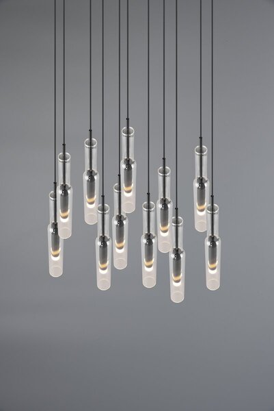 Φωτιστικό Κρεμαστό Trio Lighting LUCENT 344531120 Νίκελ Μαύρο (Black Nickel) 2300+3000+4000K