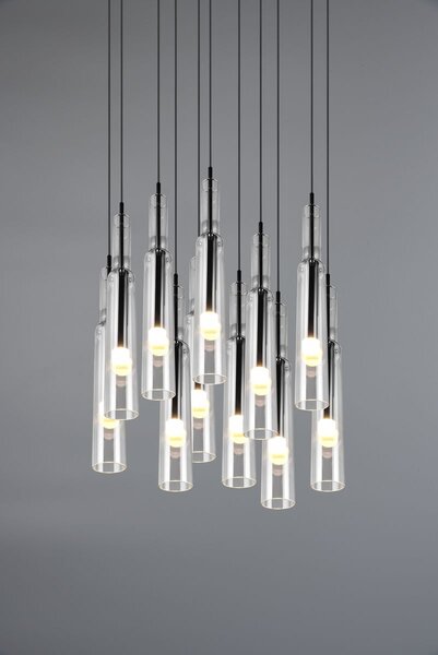 Φωτιστικό Κρεμαστό Trio Lighting LUCENT 344531120 Νίκελ Μαύρο (Black Nickel) 2300+3000+4000K