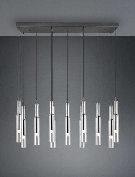 Φωτιστικό Κρεμαστό Trio Lighting LUCENT 344511120 Νίκελ Μαύρο (Black Nickel) 2300+3000+4000K