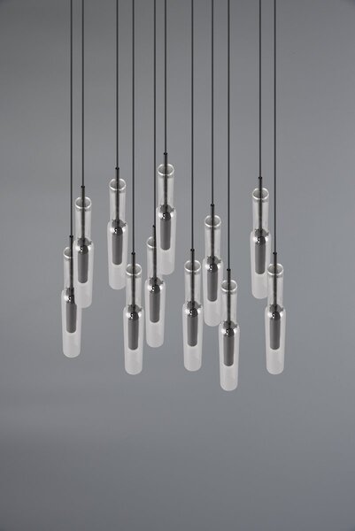 Φωτιστικό Κρεμαστό Trio Lighting LUCENT 344531120 Νίκελ Μαύρο (Black Nickel) 2300+3000+4000K